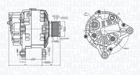 Magneti Marelli Lichtmaschine Generator Lima 063739064010 12V FüR Renault Kangoo