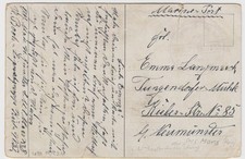 AK Marine 1914-18 Ostsee SMS Mars 8. Komp. U-Boot-Signalgruppe Kiel-Wik