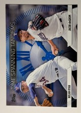 2023 Topps Update Series - Time Spanning Tandems Nolan Ryan, Jacob DeGrom #TS-21