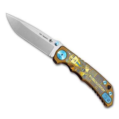 Spartan Blades Harsey Folder SF5KTUT King Tut Titanium MagnaCut Pocket Knife