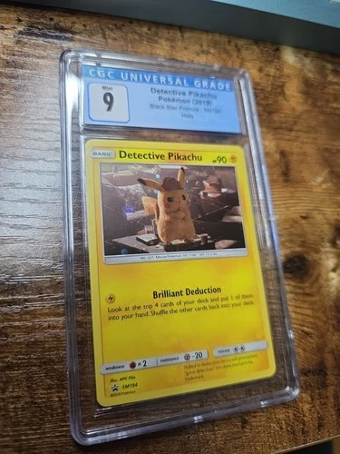 Pokemon Detective Pikachu Black Star Promo SM194 Holo CGC 9
