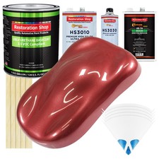 Candy Apple Red Metallic Prem Gallon Kit Low Voc Urethane Basecoat Car Paint Kit
