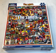 The 1980's Theme Jigsaw Puzzle by White Mountain, 1000 Pieces, New Sealed Box