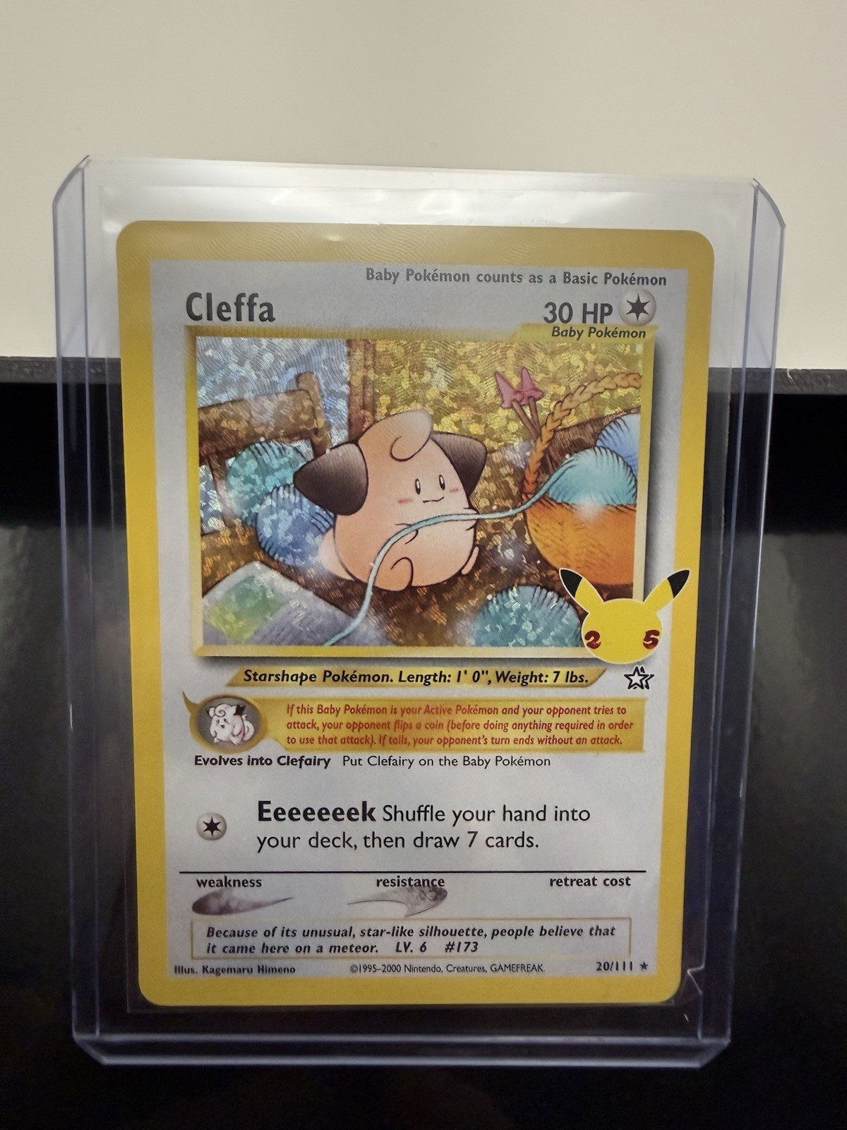Cleffa Holo 20/111 Neo Genesis Pokémon Card (2000) – WOTC – NM/LP