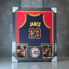Lebron James Signed Jersey Framed #23 Autographed Cavs 34”x42” w/COA