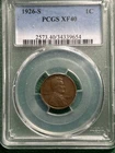 1926-S Lincoln Cent : PCGS XF40  FREE SHIPPING
