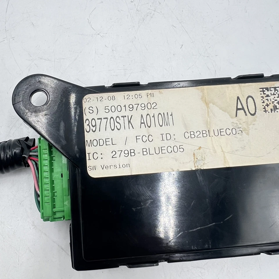 07-09 Módulo Bluetooth Manos Libres Acura RDX 39770-STK-A011-M1 *Pestaña Rota Foto 2 de 4