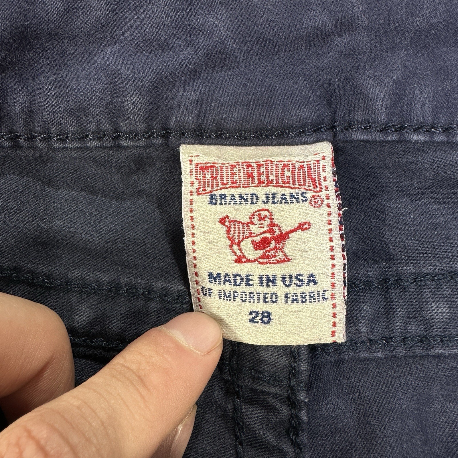 True Religion Brand Hi Rise Legging Stretch Jeans Blue Women’s Size 28x28 thumbnail 5