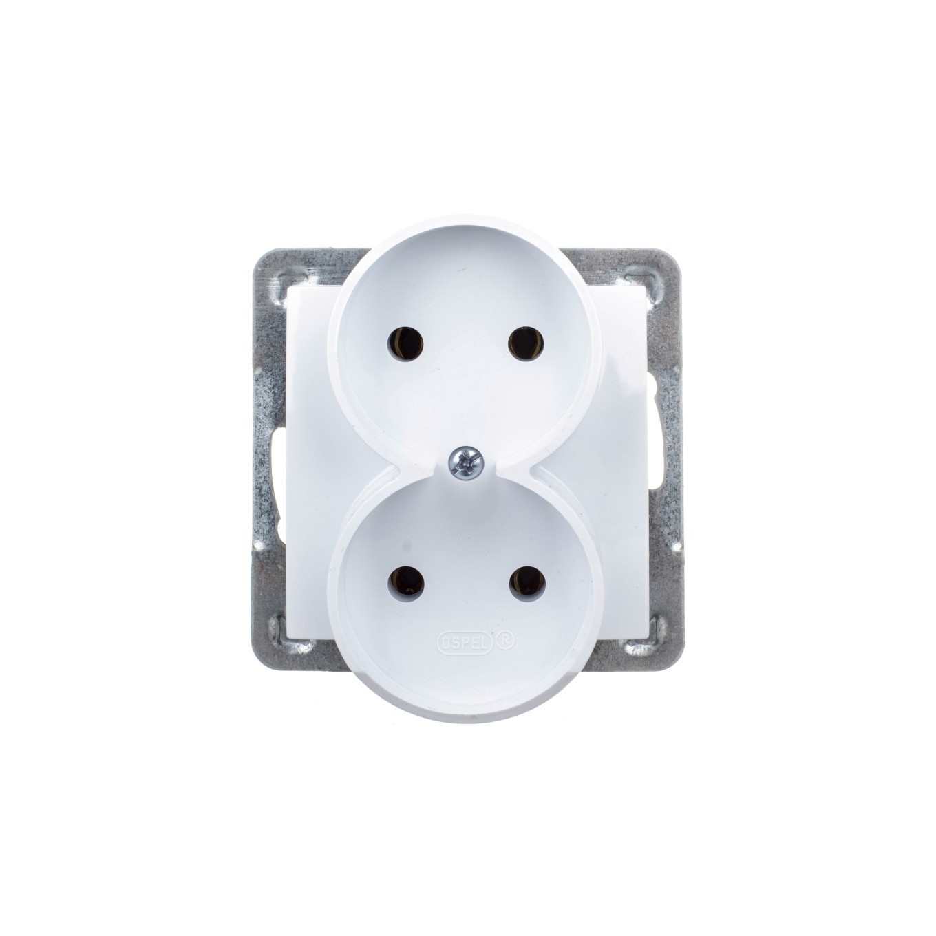 Ospel GP-2YR/m/00 Steckdose, IP20, 16 A, 71 mm, 45 mm, 71 mm, Weiß - Bild 2