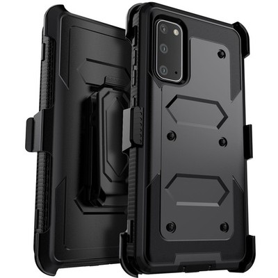 For Cell Phone Heavy Duty Hard Case Cover With Belt Clip Holster Kickstand
