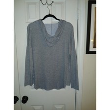 Tresics Women's Gray Lightweight French Terry Oversized Hoodie - Size Large