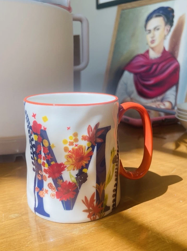 10 canecas de café Strawberry Street Artisan Collection monograma inicial ‘’M’’ 14 oz. - Imagem 3 de 4