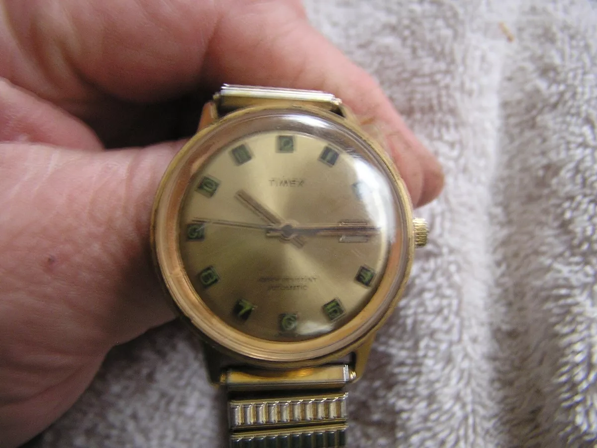 Vintage Timex Watch Telephone Dial Automatic eBay