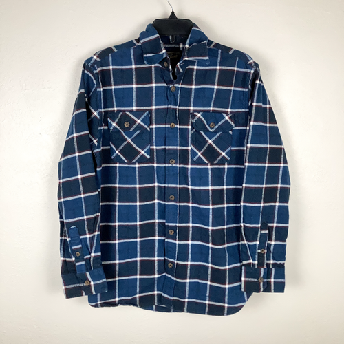 Camisa Jachs Adulto Mediana Azul Blanca Roja a Cuadros Franela Pesado Para | eBay