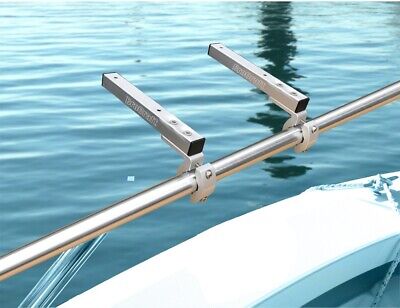 Brocraft Pontoon Boat Square Rail Rod Holder / Fishing Rod Holder for  Square Mount-- Not Drilling Required