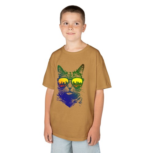 Cool Cat Sunglasses Tee, Kids Cotton T-Shirt, Fun Summer Shirt, Cat Lover Gift, - Picture 35 of 114