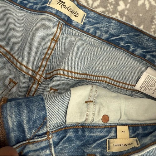 NWOT Madewell Women's The '90s StraightJean Mercer Wash Size 32 - Picture 7 of 12