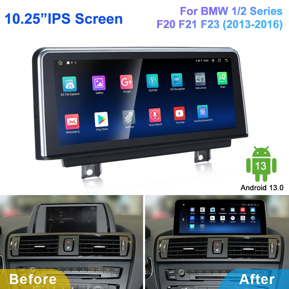Autoradio BMW F20 F21 F23 10.25 Android 64 GB autoradio GPS SAT DAB Carplay