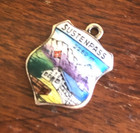 Vintage SUSTENPASS 2250 m Silver Enamel Shield Bracelet Charm PL — photo 5