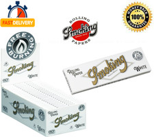 2x Cartine Smoking Bianche Corte Regular White   Scatola da 2x 50 Libretti