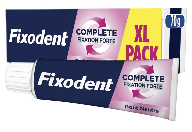 Fixodent Complete XL Crème Fixative Forte Confort et Stabilité de l'Appareil Dentaire