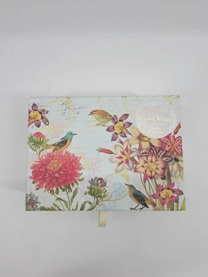 Punch Studio Notecards in Box Set of 12 Floral Bird Garden (2 Designs) 63514