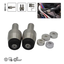 Solid Heavy Weight Slider 7/8" Handle Bar Ends Vibration Reducing Grip Plug Cap