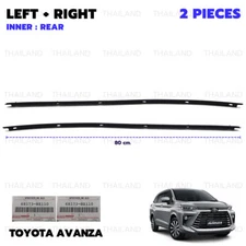 Fits Toyota Avanza F65 F651 2012 - '19 Weatherstrip Rear Lh+Rh Door Glass Inner