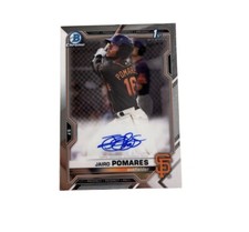 Jairo Pomares 2021 Bowman 1st Bowman Chrome Auto San Francisco Giants CPA-JP