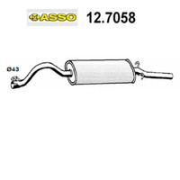 Hinterer SchalldäMpfer Fiat 131 DS Asso FüR 4426657