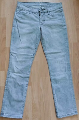Jeans 7all for mankind Josefina Hose Damen Boyfriend Gr.25 XS 34 Grau Top 