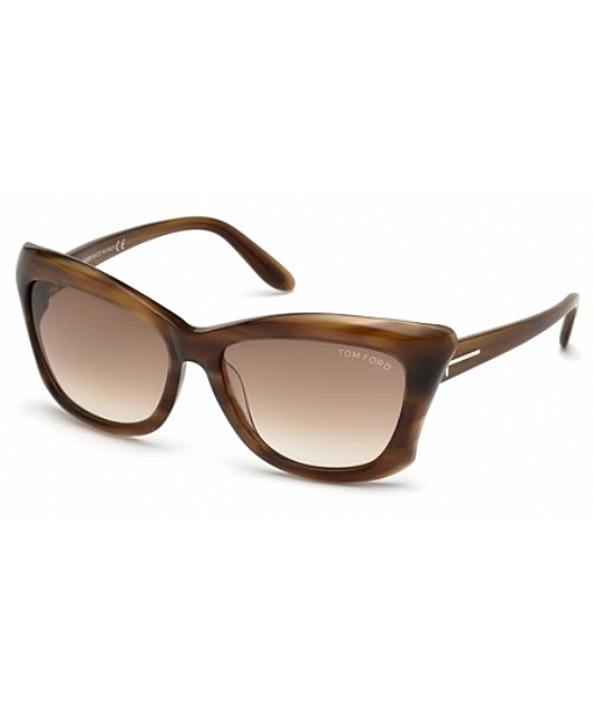 Tom Ford Lana Sunglasses Brown Frame Gradient Lens FT0280  display picture 3