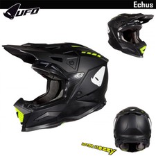 CASCO CROSS ENDURO IN FIBRA UFO ECHUS NERO OPACO ECE 22.06