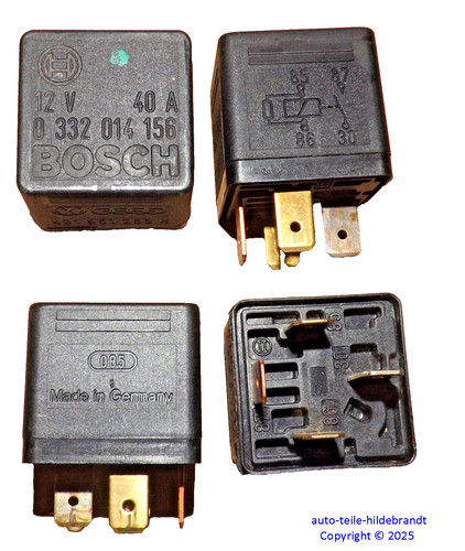 Audi - VW Relais 40A  431 951 253H - Bosch 0 332 014 156 für Kühlerlüftermotor