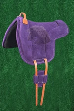New English Synthetic Suede Purple Bareback saddle Pad Size 15 To 16 inch
