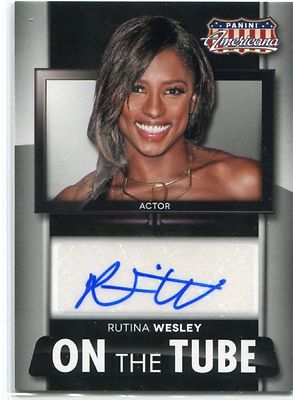 2015 RUTINA WESLEY PANINI AMERICANA On The Tube AUTOGRAPH Card Arrow True Blood
