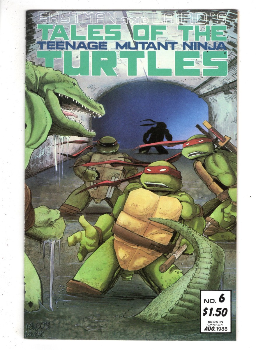 TEENAGE MUTANT NINJA TURTLES #6 (1986) - GRADE 9.0
