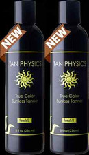 Lot of 2 Tan Physics True Color Sunless Self Tanner Tanning Lotion FRESH STOCK 