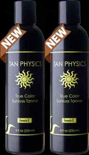Lot of 2 Tan Physics True Color Sunless Self Tanner Tanning Lotion FRESH STOCK!!
