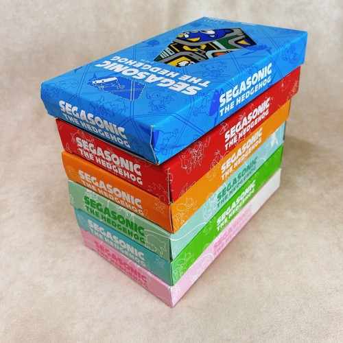 Juego de 6 corbatas de cuello SEGA Sonic the Hedgehog 1994 sin usar de colección limitada Japón rara - Imagen 15 de 18