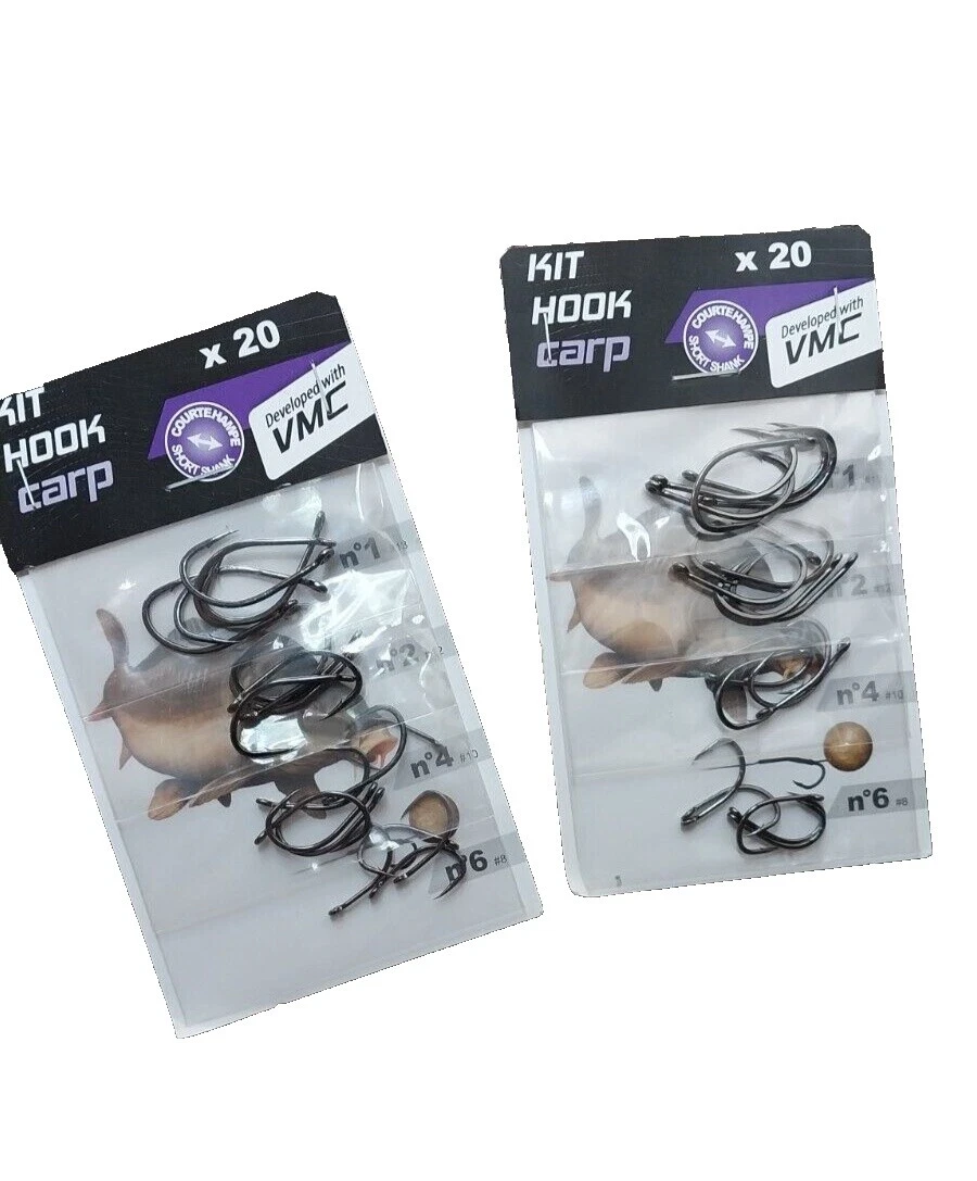 Kit de gancho de Carpa VMC ganchos de pesca