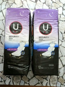 U By Kotex Security Maxi Allnighter Ultra Thin Pads With Wings Extra Heavy Over Ebay
