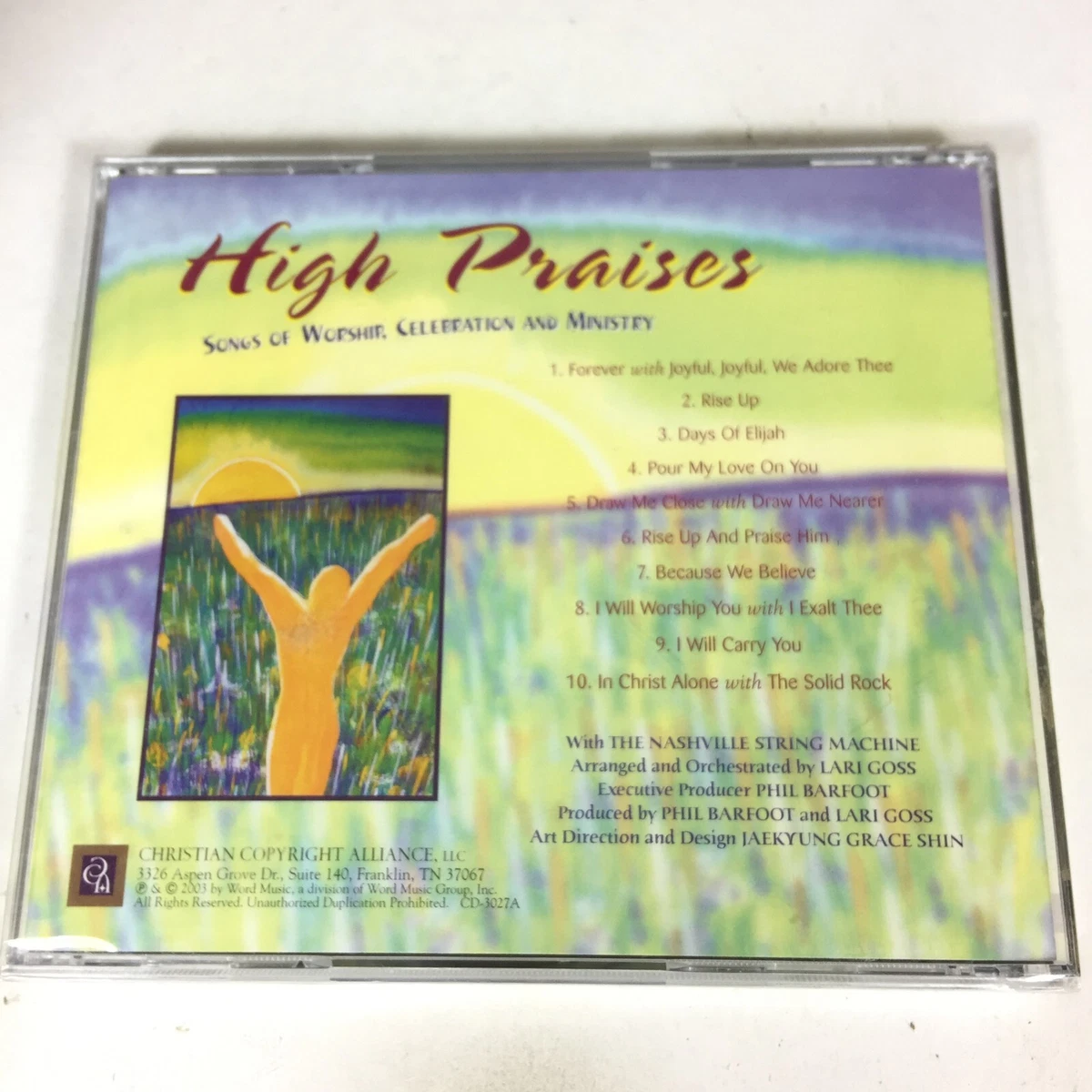 HIGH PRAISE SONGS OF WORSHIP, CELEBRATION AND MINISTRY - AUDIO CD - NEW
