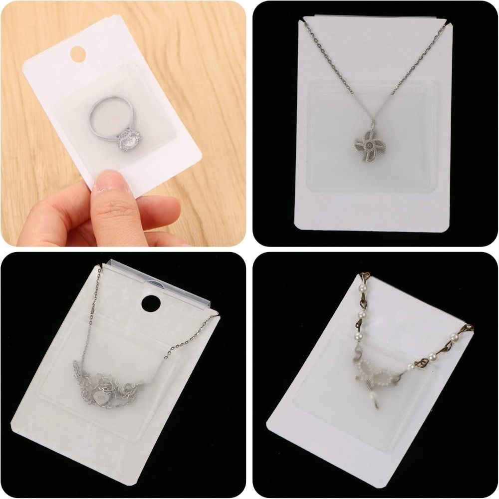 Transparent Necklace Chain Adhesive Pouch For Hold Loose Chain eBay