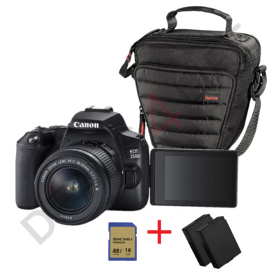 Canon EOS 250 D Digitale Spiegelreflexkamera EF-S 18-55 mm VALUE PAKET 16 WOW