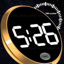 LED Car Clock Luminous Car Internal Stick-On ...