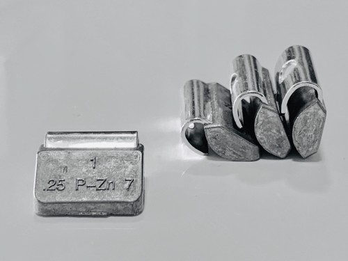 100 PIECES ZN CLIP ON WHEEL WEIGHTS .25 .50 .75 1.0 (25 each) STEEL RIM P TYPE - Picture 2 of 9