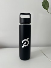 Peloton Glass Water Bottle | 473ml Bottle With Nonslip Silicone Sleeve, Top and
