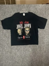 Vintage Elton John and Billy Joel Band Tee Shirt Size XL