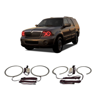 Bright Red Angel Eye Headlight Halo kit for Lincoln Navigator 03-06